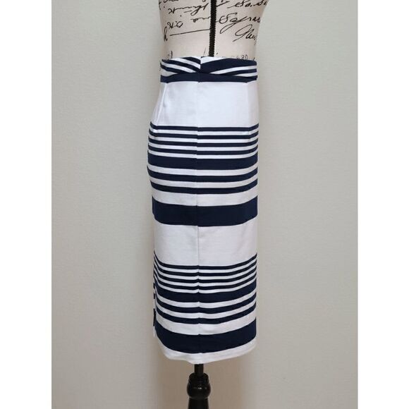 EXECUTIVE PONIES Classy Striped Pencil Skirt SIZE S - Picture 9 of 11
